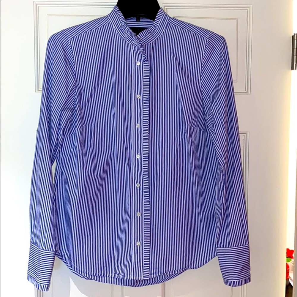 JCrew Ruffled Buttoned Down Shirt